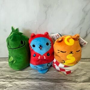 Cats VS Pickles Bean Bag Stuffed Plush Carny Cat, Hoody, Pickle